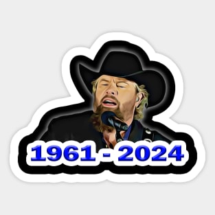 Toby Keith 1961 - 2024 Sticker